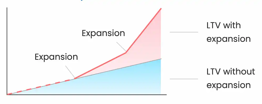 Ob Sie Expansion berücksichtigen oder nicht, kann Ihren LTV stark beeinflussen.